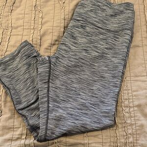 RBX Black and Gray Striped Leggings